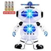 Toysery walking Robot for kids - 360° Body Spinning Dancing Robot Toy with LED Lights Flashing and Music, electronic learning toy robot