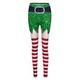 thumbnail image 3 of WILLBEST Pantalones de Yoga con Estampado de Red A Rayas Navideñas para Mujer, Mallas Ajustadas de Cintura Alta, Leggings de Entrenamiento para Mujer, Cómodos, Elásticos Y Suaves Grande, 3 of 6