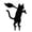 B, variant on Black Cat Halloween Garden Stake, Metal Yard Sign with Pumpkin Bucket Theme for Outdoor Lawn Patio Flower Bed Spooky Seasonal Decor