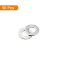 thumbnail image 3 of Uxcell M5 304 Stainless Steel Flat Washers, 5x10x0.5mm Ultra Thin Flat Spacers for Screw Bolt, 50 Pack, 3 of 5
