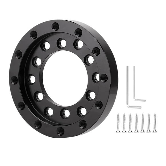 Miulika 70mm Stee Wheel Adapter Plate Modification Kit, Metal ,Black for Logitech