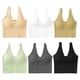 thumbnail image 3 of Guardurnaity Sujetador deportivo sin costuras, suave y elástico para mujer. Ropa interior femenina ligera y cómoda. Ropa interior Té sal marrón, 3 of 6