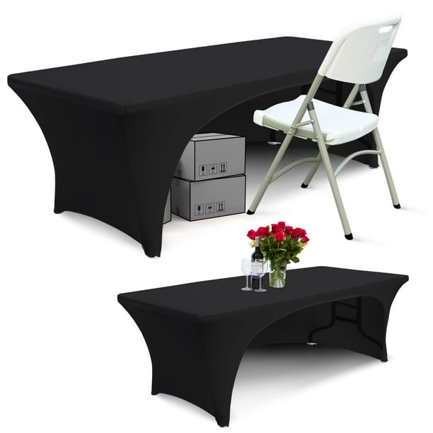 Mantel ABCCANOPY, 2 unidades, 24 cm, elastano ajustado, negro