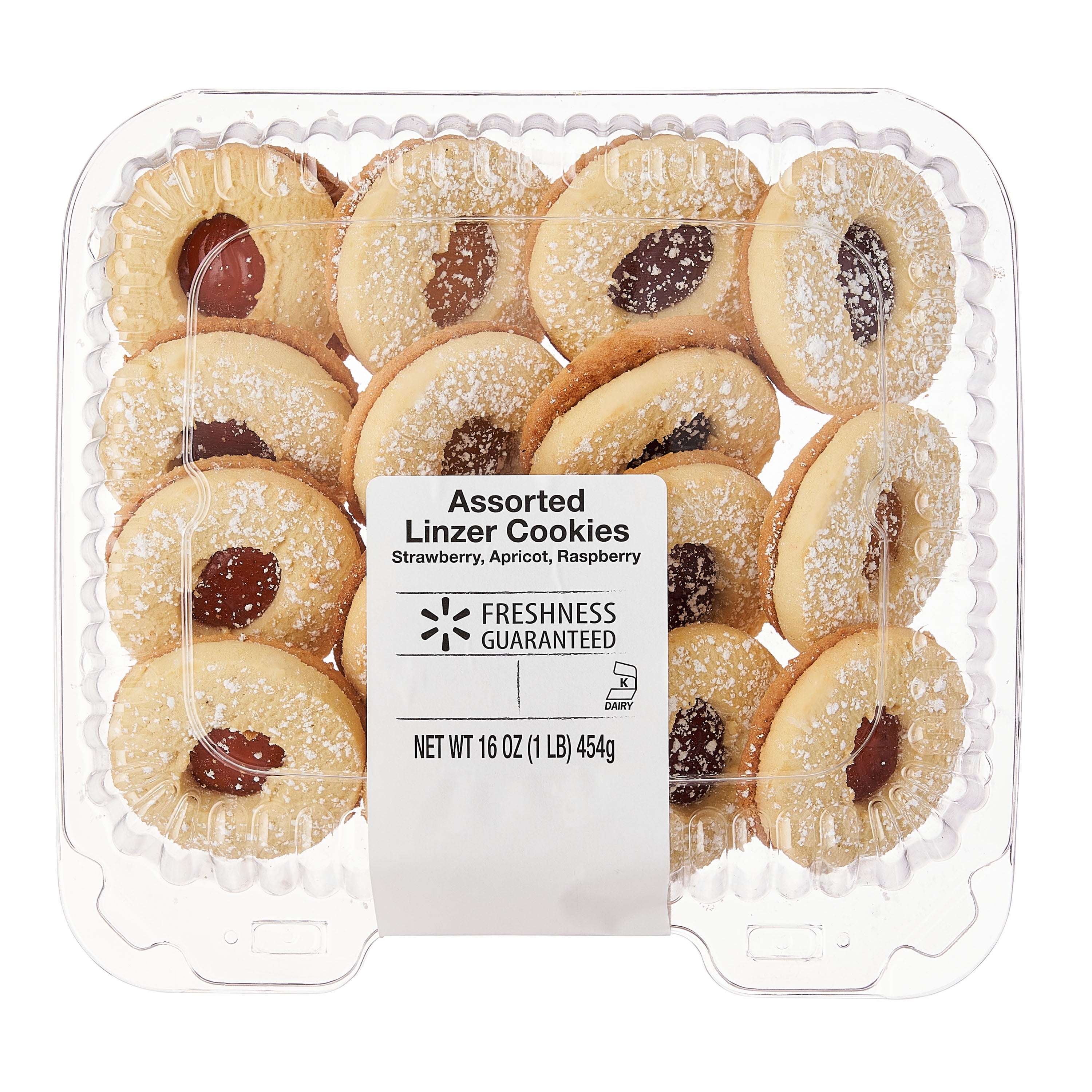 Freshness Guaranteed Baked Assorted Linzer Cookies, 16 oz, 15 Count