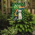 thumbnail image 2 of White Cream Labrador Retriever St. Patrick's Day Flag Garden Size 11.25 in x 15.5 in, 2 of 3