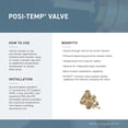 thumbnail image 4 of Moen Brantford Brushed Nickel Posi-Temp Shower Trim Kit with 8-Inch Eco-Performance Rainshower and Traditional Handle, Valve Required, 4 of 6