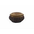 thumbnail image 3 of Buffalo Head Trinket Box Carved Wood Look Stash Box, 3 of 3