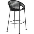 thumbnail image 4 of Acapulco 26" Indoor Outdoor Steel Bar Stool with Black Rope, 4 of 12