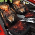 thumbnail image 4 of POLERO Waterproof Car Seat Covers for Front, 2 Pcs Red Nebula Wolf Print Universal Elastic Vehicle Seats Cushion Automotive Interior Protection Accessories for Women, 4 of 7