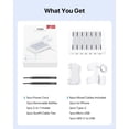 thumbnail image 5 of SooPii 60W 6-Port Charging Station for Multiple Devices, PD 20W USB C Fast Charging for lPhone 14/13/12,6 Short Cables Included, 2 in 1 Holder,for Phones,Tablets and Others,White, 5 of 5