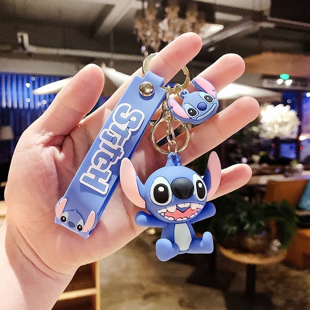 Anime Disney Llavero Dibujos animados Mickey Mouse Minnie Lilo & Stitch Cute Doll llavero adorno llavero coche colgante niños regalo Dengxun unisex