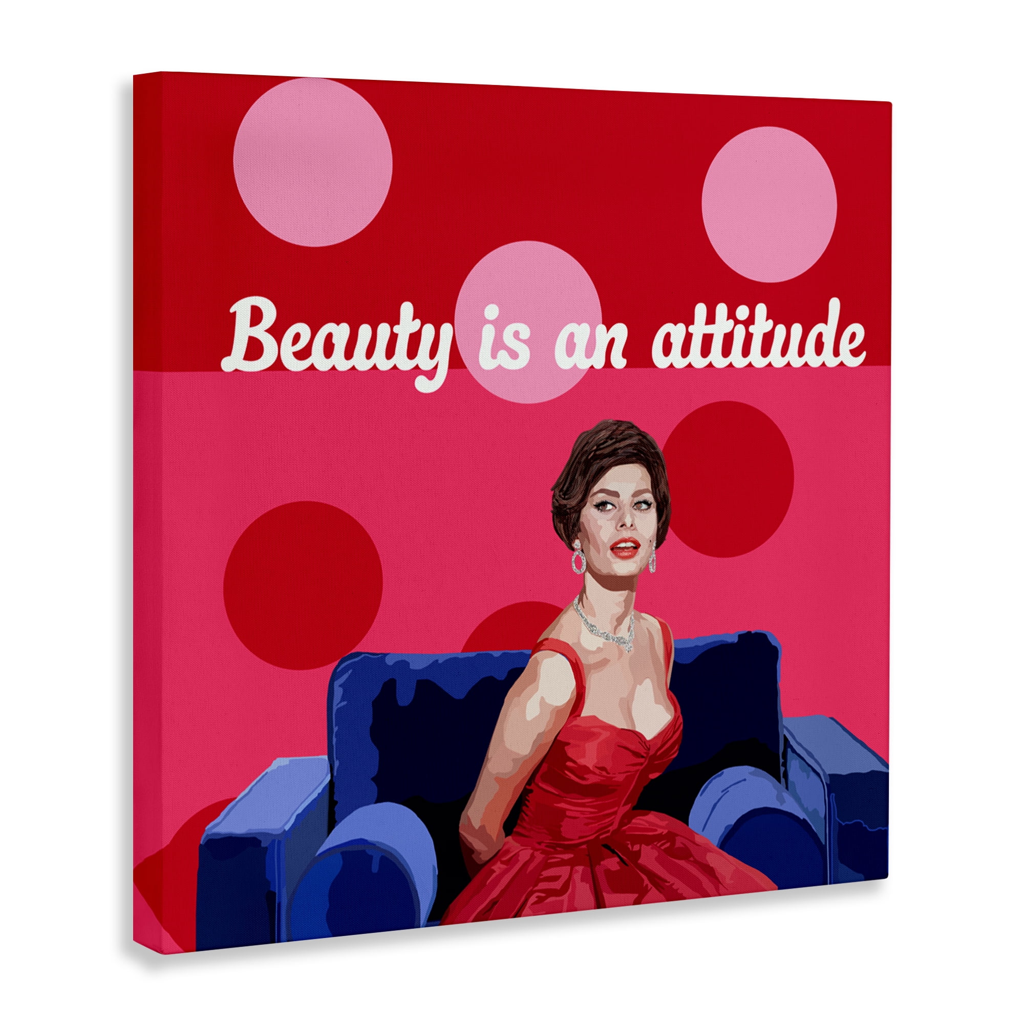 Stupell Industries Beauty Is An Attitude Canvas Wall Art, design by Lynnda Rakos