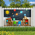 thumbnail image 6 of Outer Space Themed Colorful Backdrop Banner with Planets Stars and Sun for Kids Room Decor Party Supplies Photography Props Classroom Decoration Space Party Decorations, 6 of 8