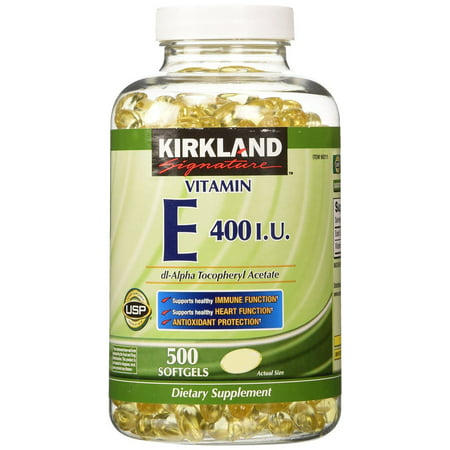 UPC 096619982110 product image for Kirkland Signature Vitamin E 400 I.U. 500 Softgels, Bottle | upcitemdb.com