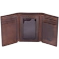 thumbnail image 1 of Billetera Stealth Mode de piel triple con bloqueo RFID para hombre, marrón, 1 of 9
