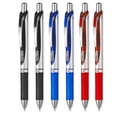thumbnail image 2 of Pentel EnerGel XM BL77 - Retractable Liquid Gel Ink Pen - 0.7mm - Clam Pack Gift Set of 6 - Black, Blue, Red, 2 of 4
