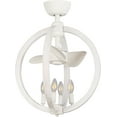 thumbnail image 3 of Parrot Uncle Ceiling Fans with Lights and Remote Control White Chandelier Ceiling Fans for Bedroom Dining Room, Reversible Motor, Dimmable, 18 Inch, 3 of 9