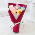 thumbnail image 2 of Valentine's Day Flower Bouquet Plush Toy "Love For You" Design Cute Gift,Red, 2 of 3