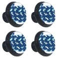 thumbnail image 2 of 4 Pcs Blue Dogs Knobs for Kitchen Cabinet Cupboard Dresser Bookcase Drawer Pulls Handles Round Home Decor, 2 of 8