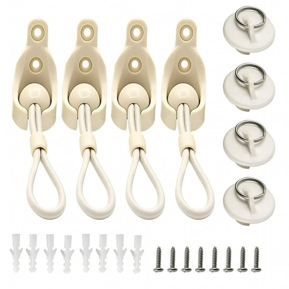ACDANC Replacement Parts with End Caps Bungee Kit for Universal Blinds Tie Down Sun Shades