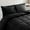 Black, variant on Elegant Comfort 3-Piece Comforter Set, Down Alternative Box Stitched, Ultra Soft All-Season Bedding with Shams, Plush Cozy Duvet Insert with Corner Tabs - California King, Black