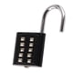 thumbnail image 2 of Candado de seguridad con combinación de botón de 10 dígitos, candado impermeable para exteriores, para gimnasio, armario, puerta, caja de herramientas, Maleta, 2 of 10