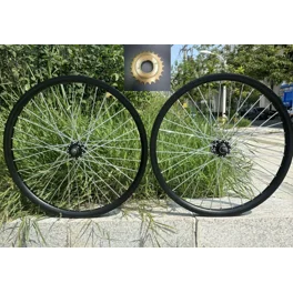 bike 26 X 3.00 FAT ALLOY FRONT WHEEL 36 SPOKE 14GBLACK 3 8 AXLE SINGLE WALL BLACK Walmart