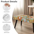 thumbnail image 6 of Whosucclay Hippie Daisy Flower Print Dining Room Bench Covers Non-Slip Bench Chair Slipcovers Dust Proof Bench Seat Cushion Slipcovers Removable Bench Protectors for Wedding, Hotel, Party, 6 of 7
