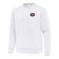 thumbnail image 2 of Men's Antigua White Montreal Canadiens Relevant Lightweight Pullover Sweatshirt, 2 of 3
