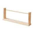 thumbnail image 2 of jifeng Wood Ribbon Organizer Sewing Thread Holder Spool Dispenser for Flower Store Cake 40cmx5.6cmx16cm, 2 of 9
