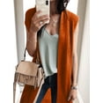 thumbnail image 3 of Faithtur Gilet Femme, Sans Manches Ouvert devant Solide Ample Long pour Rue Décontractée, 3 of 6