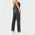 thumbnail image 6 of MYAOYI Trousers for Women False Jeans Stretchy High Waisted Leg Jeans Solid Color Elastic Waist Pockets, 6 of 6