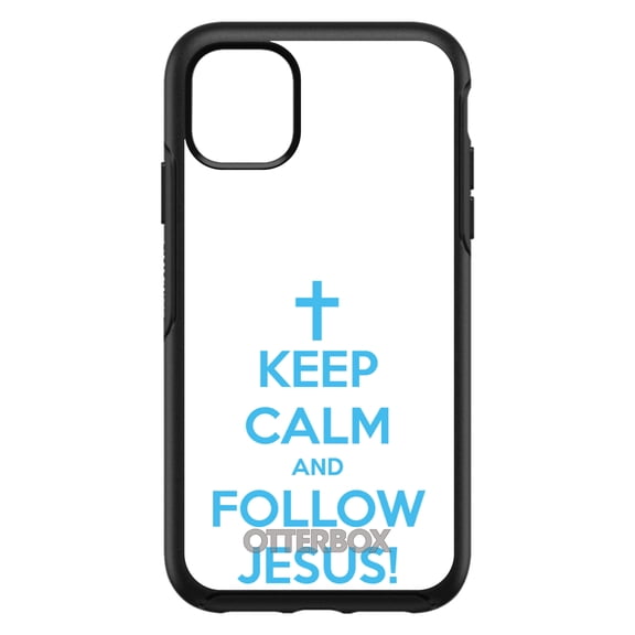 DistinctInk OtterBox Symmetry Custom Case for Apple iPhone 15 (6.1" Screen) - Show Your Love of Christ - Slim Profile Design