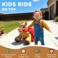 thumbnail image 5 of Qaba 12V Ride On Horse Toy, Battery Powered Ride on Toy with Carrot Toy, Comb and Animal Sounds, Electric Rocking Horse for Toddlers, Brown, 5 of 10