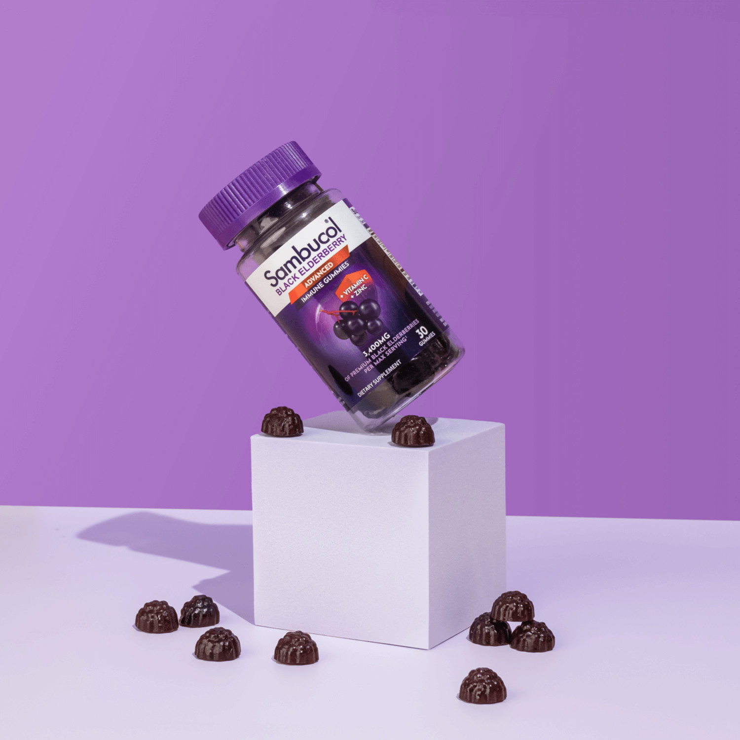 Sambucol Gominolas de Saúco con Vitamina C y Zinc, Apoyo Inmunológico, 30 Unidades 7