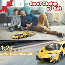 Officially Licensed Lamborghini Remote Control Car,1:24 Scale Lambo Model Cars with Lights, Lamborghini Toy Car RC Cars Christmas Birthday Gift for Boys Age 3 4-7 8-12 Year Old Kids Toys
