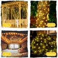 thumbnail image 5 of Guirnalda de luces navideñas USB de 100 LED con control remoto, ideal para Halloween, para decoración de interiores y exteriores, ideal para dormitorio, boda, fiesta, hogar y jardín, color blanco cáli, 5 of 5