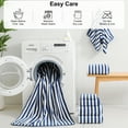 thumbnail image 3 of Jessy Home 6 Piece Navy Blue Bath Towel Set for Bathroom-2 Bath Towels,2 Hand Towels,2 Washcloths Soft and Plush Highly Absorbent Towel for Hotel & Spa, 3 of 7