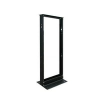 25U 2 POST OPEN FRAME RACK SERVER CABINET TOOLLESS MOUNT 800LB