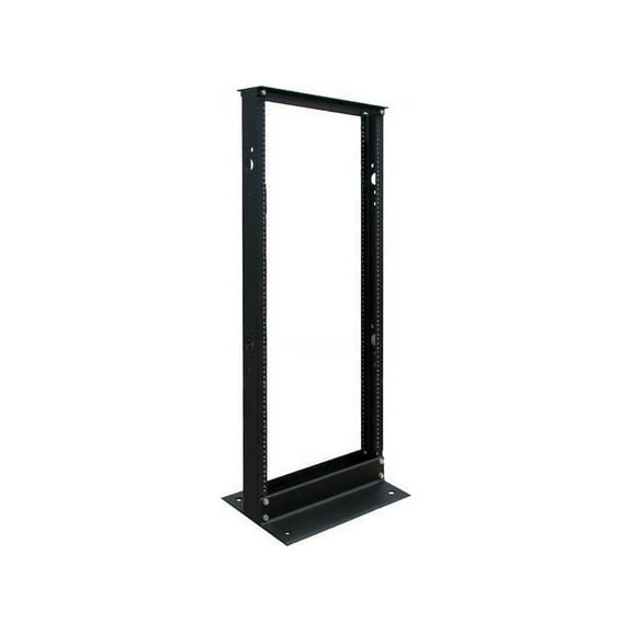 25U 2 POST OPEN FRAME RACK SERVER CABINET TOOLLESS MOUNT 800LB