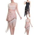 thumbnail image 1 of Sentmoon Robes Scintillantes pour Femmes Coupe Régulière Sans Manches Col Ras du Cou 2026 Robe Pleine Longueur à Franges Longues Robes d'Été Ravissantes pour la Plage et les Vacances S, 1 of 7