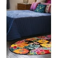 thumbnail image 5 of Unique Loom Lyon Collection Area Rug - Kennedy (3' 3" x 5' 3" Oval Black/Green), 5 of 7