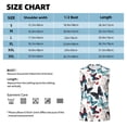 thumbnail image 6 of Uemuo Butterfly Pattern Men's Sleeveless T-Shirt,Muscle Athletic Tank Top, Moisture-wicking Quick-dry Breathable Classic Tee Top for Gym Run Outdoor Sports-, 6 of 8