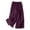 Purple, variant on Women's Cotton Linen Wide Leg Pants, Elastic Drawstring Waist Loose Fit Palazzo Pants, Flowy Spring Summer Trousers for Beach, Vacation, Daily Wear and Boho Style Beige L