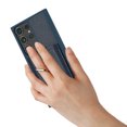 thumbnail image 2 of Compatible with Samsung Galaxy S21 Ultra Wallet Phone Case,360°Rotation Finger Ring Holder Kickstand,with Card Holder,Lychee Pattern PU Leather Durable Shockproof Rugged Phone Case,Blue, 2 of 12