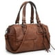 thumbnail image 1 of Bolso Dasein de piel vegana suave para mujer, color café, 1 of 6