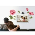 Removable Rose Flower Wall Stickers Living Room TV Background Wall