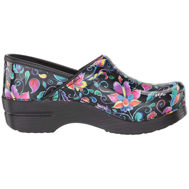 Dansko Dansko Professional Vivid Floral Patent Walmart Com Walmart Com