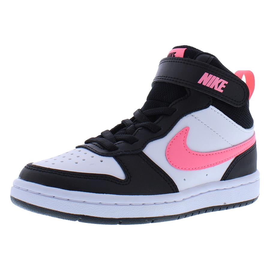 Nike Court Borough MID 2 PS Unisex CD7783-005 (Black/Sunset Pulse), Size 12