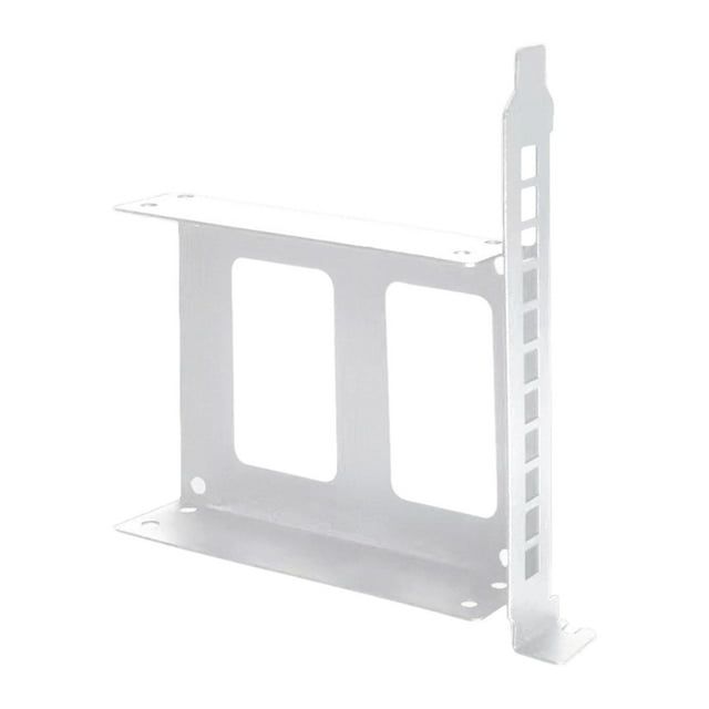 Miulika Drive Bay Adapter Computer HDD Metal Mounting Bracket Kit Stable SSD Adapter 2.5inch white